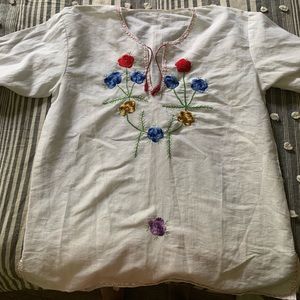White embroidered Blouse